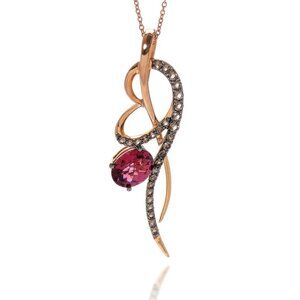 Levian / NEW / Gemstone Heart swirl Necklace / 14K Gold